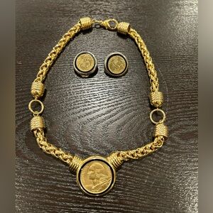 Necklace and earrings